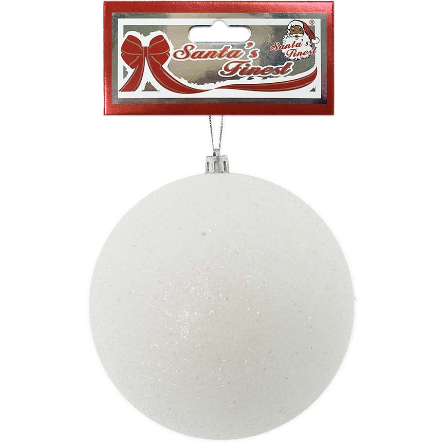 BALL ORNAMENT 12CM IRIDESCENT GLITTER