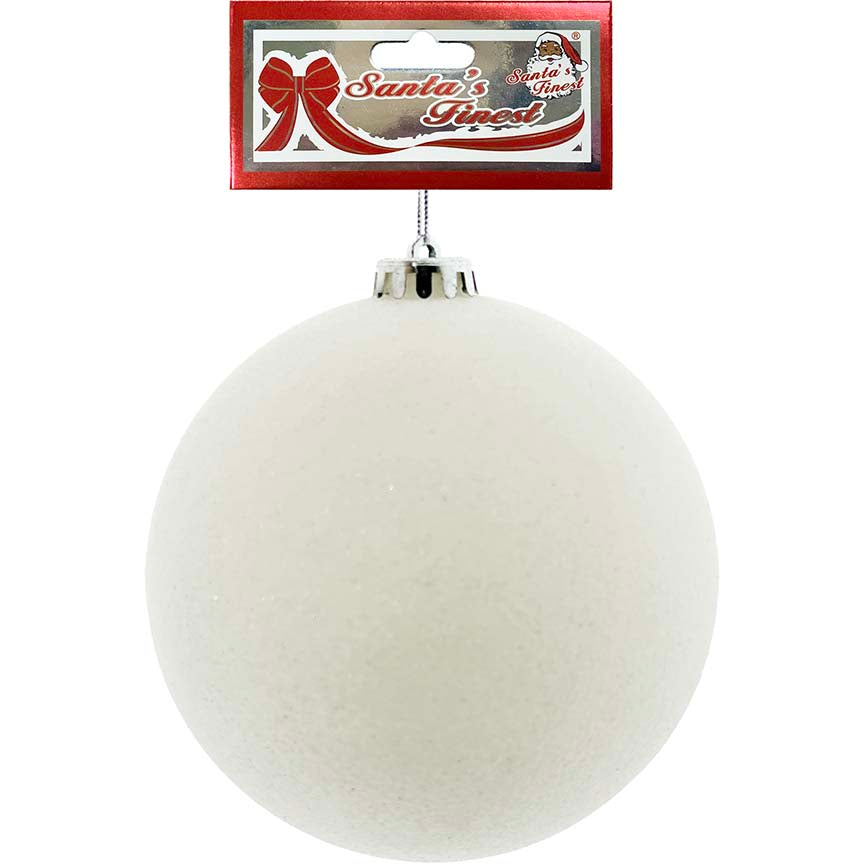 BALL ORNAMENT 15CM IRIDESCENT GLITTER