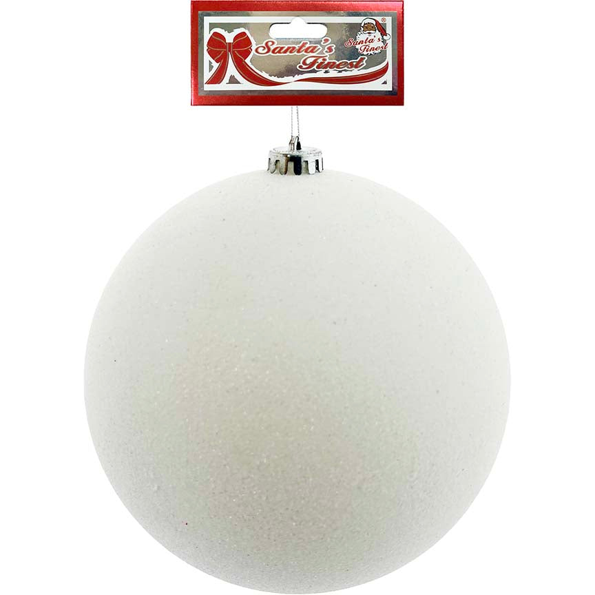 BALL ORNAMENT 20CM IRIDESCENT GLITTER