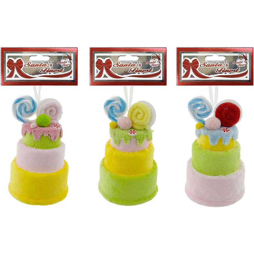 3-TIER CAKE 9X14CM PASTEL 3ASTD