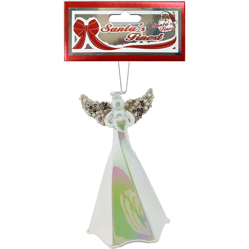 ANGEL IRIDESCENT 1PC 13.5CM GLD