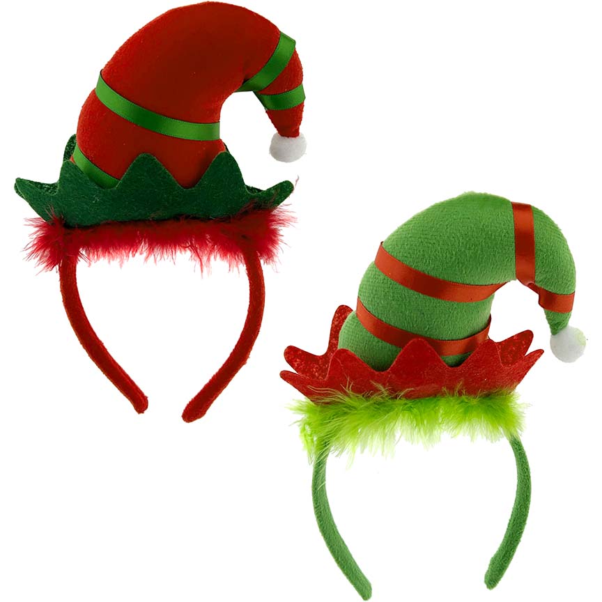 HEADBAND BIG SANTA HAT 2ASTD