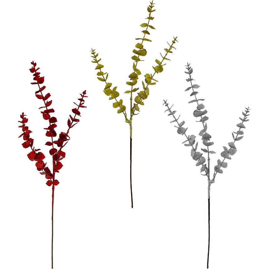 EUCALYPTUS GLITTER SPRAY 72CM