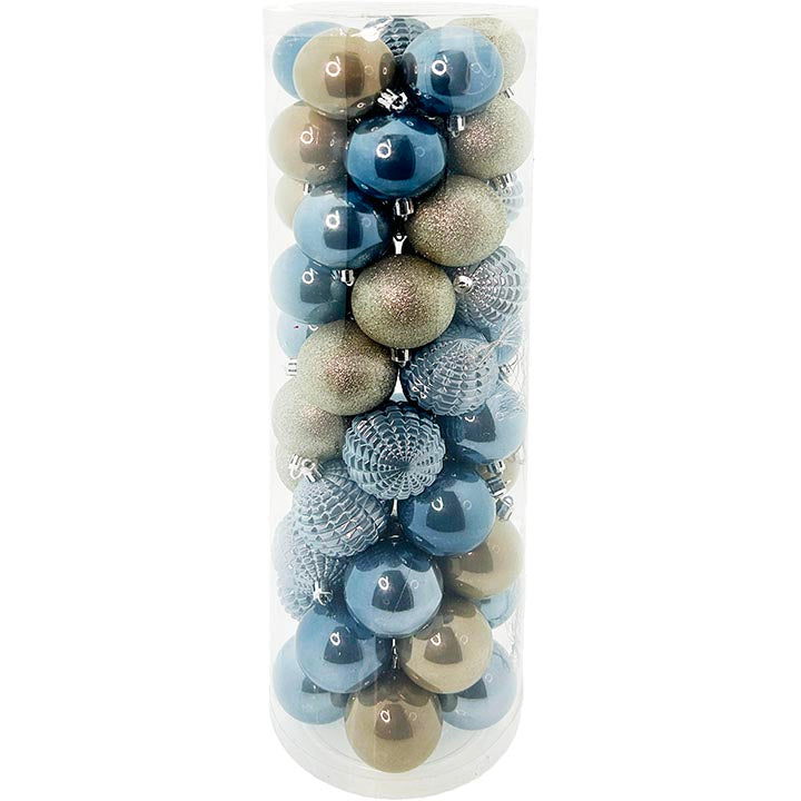 50PK BALL TUBE DESIGNER 6CM WL