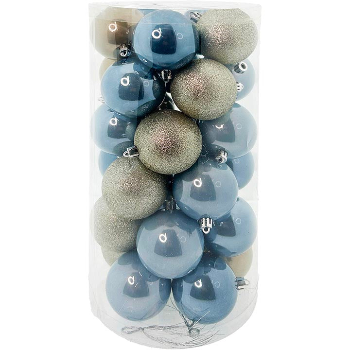 30PK BALL TUBE DESIGNER 7CM WL
