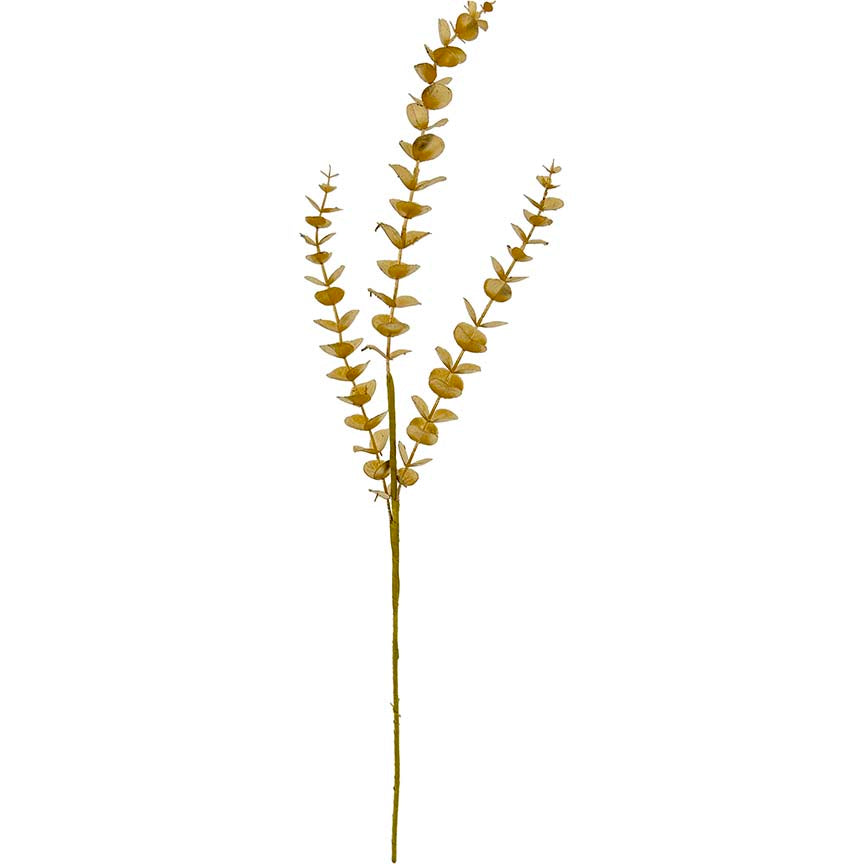 BRANCH EUCALYPTUS CH GOLD 80CM