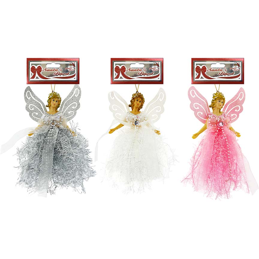 ANGEL ORNAMENT 3 ASTD 20CM