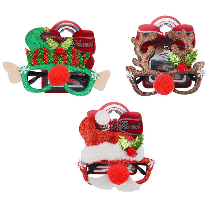 GLASSES CHRISTMAS HAT