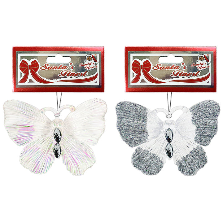 ACRYLIC BUTTERFLY IRIDESCENT 10CM 1PC