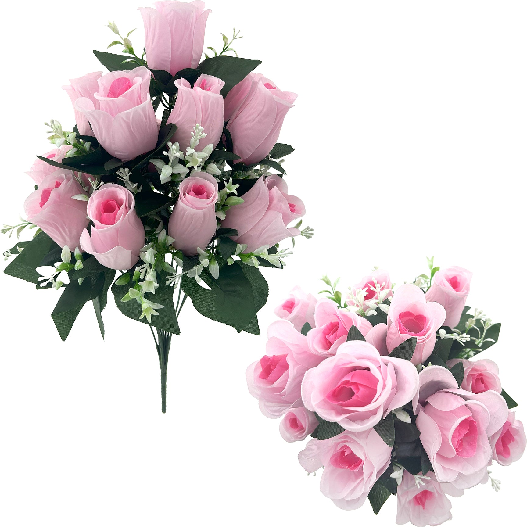 ROSE LARGE 14-BRANCH LIGHT PINK