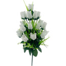 ROSE LARGE 18 BRANCH WHITE