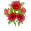 ROSE BOUQUET 5 BR RED