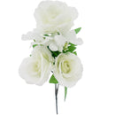 ROSE BOUQUET 5 BR WHITE