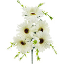 DAISY BOUQUET SHORT STEM 5 BR WHITE