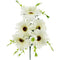 DAISY BOUQUET SHORT STEM 5 BR WHITE