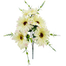 DAISY BOUQUET SHORT STEM 5 BR IVORY