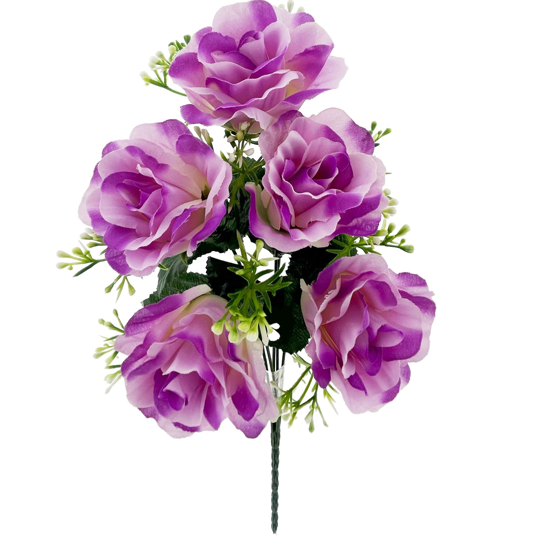 ROSE BOUQUET SHORT 5 BR 2-TONE PURPLE