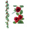 GARLAND LARGE ROSE 1.8M RED