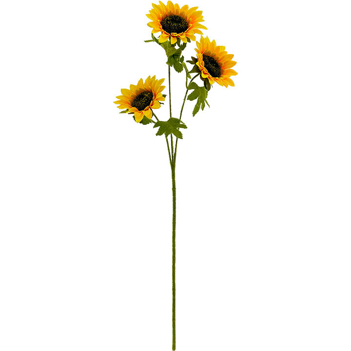 SUNFLOWER 3-BR LONG STEM 58CM