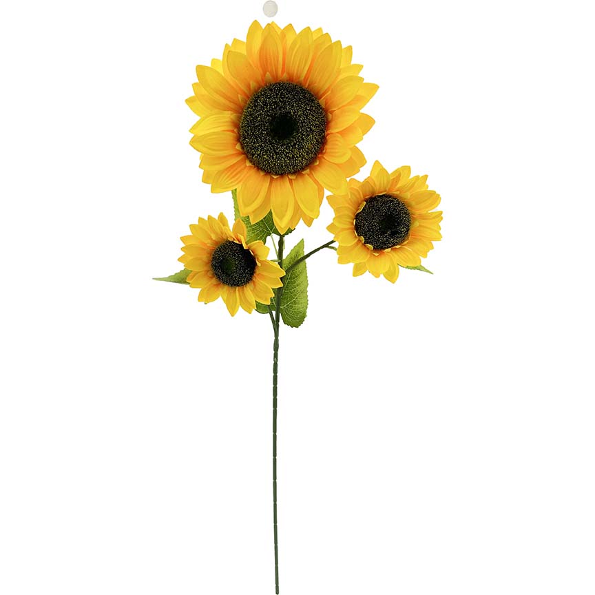 SUNFLOWER 3-BR LONG STEM 90CM