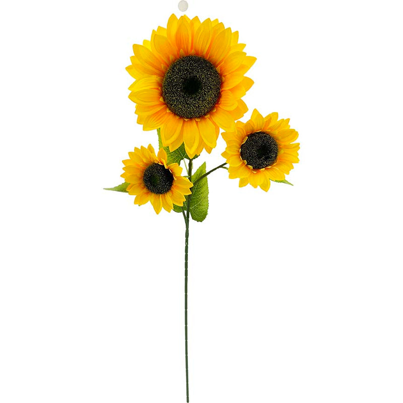 SUNFLOWER 3-BR LONG STEM 90CM