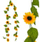 GARLAND SUNFLOWER 12 FLOWERS 2.2M