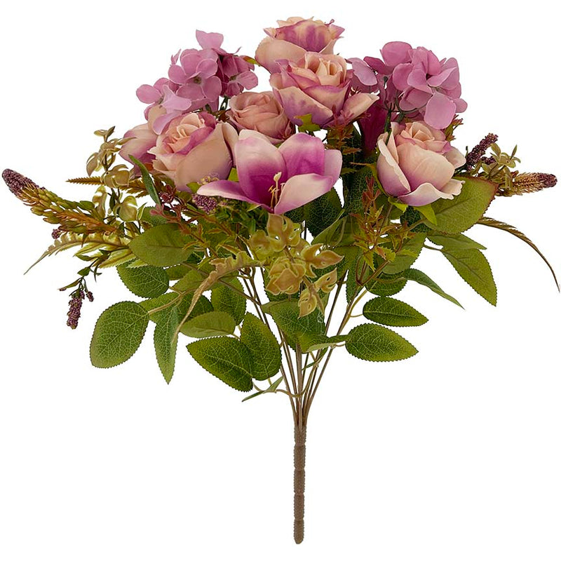 ROSE BOUQUET LAVENDER 48CM