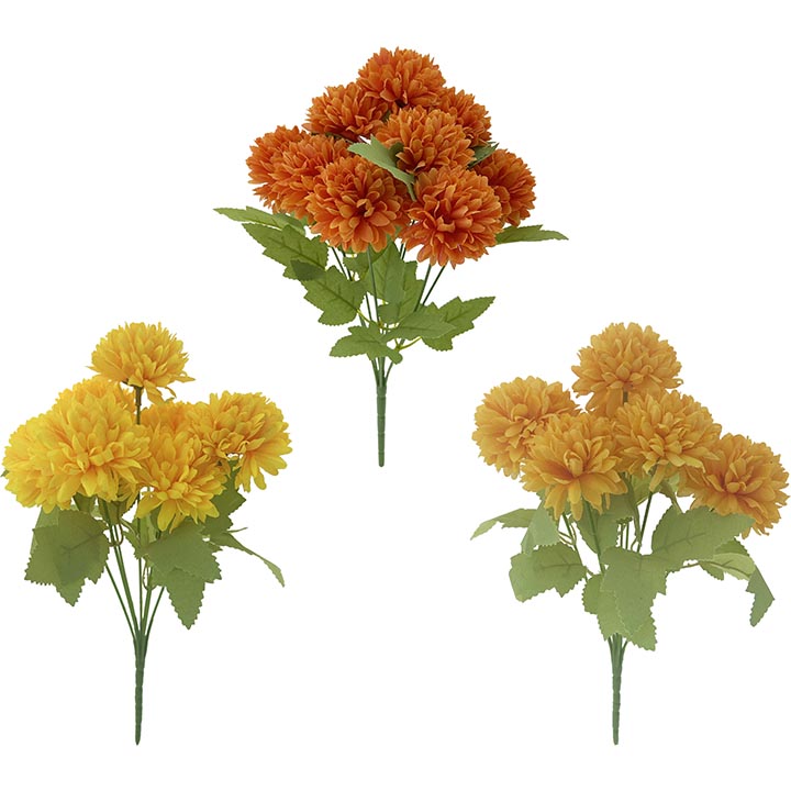 MARIGOLD 7 HEAD x6CM 11.8IN(H) BUSH ASSTD