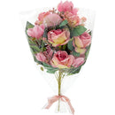 ROSE HOT PINK WRAPPED BOUQUET 19.69in (50cm)