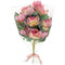 ROSE HOT PINK WRAPPED BOUQUET 19.69in (50cm)