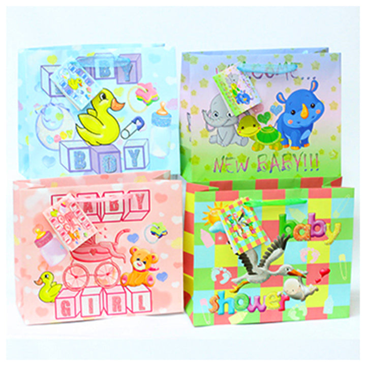 GIFT BAG [L] BABY SHOWER GLITTER