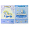 GIFT BAG BABY BOY; 3D GLITTER 2ASSTD SM 6149S