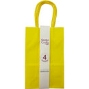 CRAFT BAG SMALL 5.24x3.27x8.5IN YELLOW 4PC