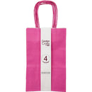 CRAFT BAG SMALL 5.24x3.27x8.5IN HOT PINK 4PC