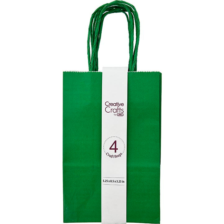 CRAFT BAG SMALL 5.24x3.27x8.5IN DK GREEN 4PC