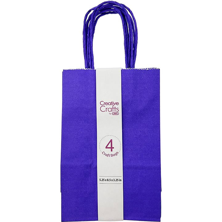 CRAFT BAG SMALL 5.24x3.27x8.5IN DK PURPLE 4PC