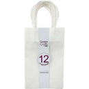 CRAFT BAG SMALL 5.24x3.27x8.5IN WHITE 12PC