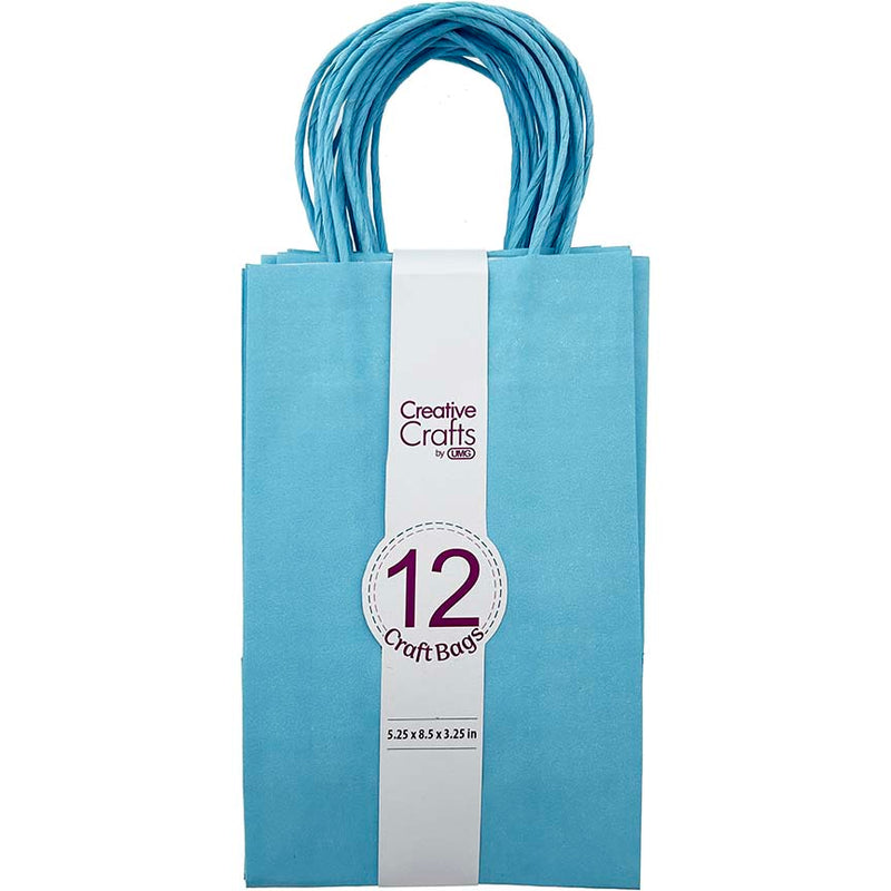 CRAFT BAG SMALL 5.24x3.27x8.5IN LT BLUE 12PC