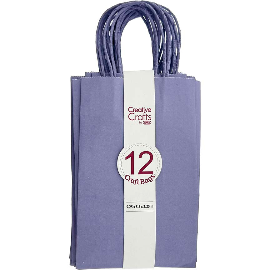 CRAFT BAG SMALL 5.24x3.27x8.5IN LT PURPLE 12PC