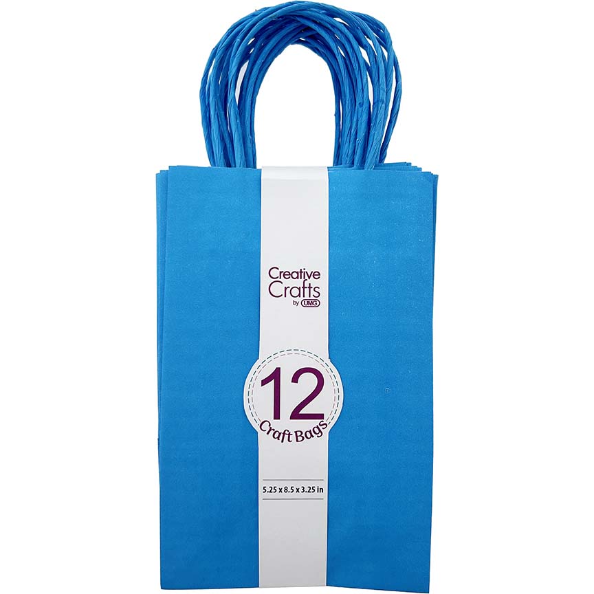 CRAFT BAG SMALL 5.24x3.27x8.5IN BLUE 12PC