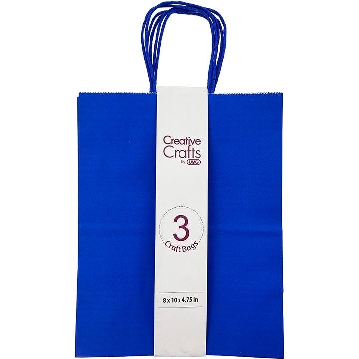 CRAFT BAG MEDIUM 8x4.75x10IN DK BLUE3PC