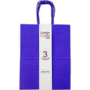 CRAFT BAG MEDIUM 8x4.75x10IN DK PURPLE 3PC
