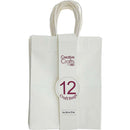 CRAFT BAG MEDIUM 8x4.75x10IN WHITE 12PC