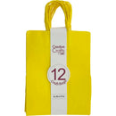 CRAFT BAG MEDIUM 8x4.75x10IN YELLOW 12PC