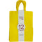 CRAFT BAG MEDIUM 8x4.75x10IN YELLOW 12PC