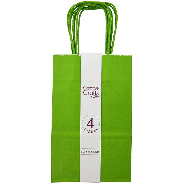 CRAFT BAG SMALL 5.24x3.27x8.5IN LT GREEN 4PC