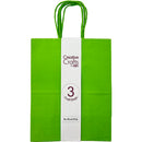 CRAFT BAG MEDIUM 8x4.75x10IN LT GREEN 3PC