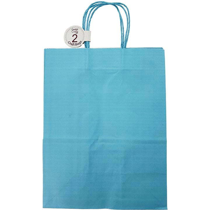 CRAFT BAG LARGE 10x5.5x13IN LT BLUE 2PC