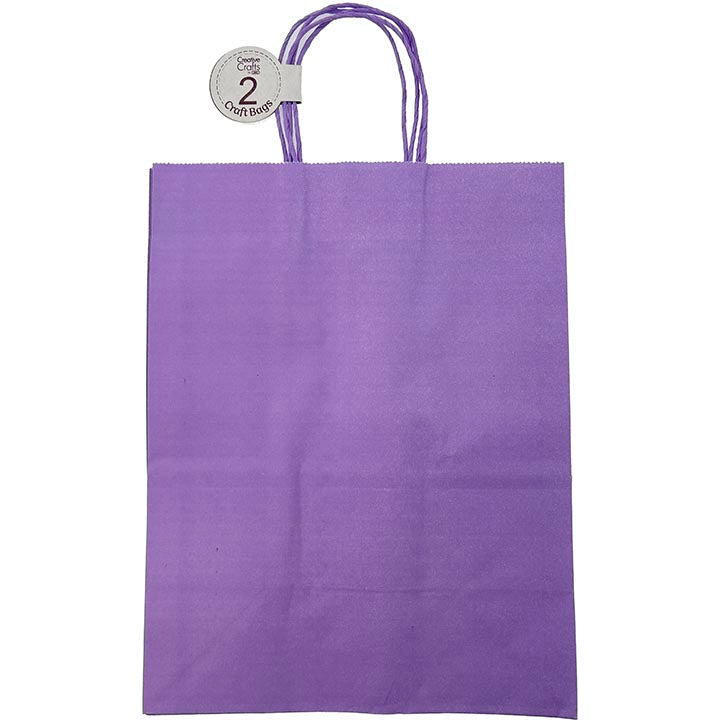 CRAFT BAG LARGE 10x5.5x13IN LT PURPLE 2PC