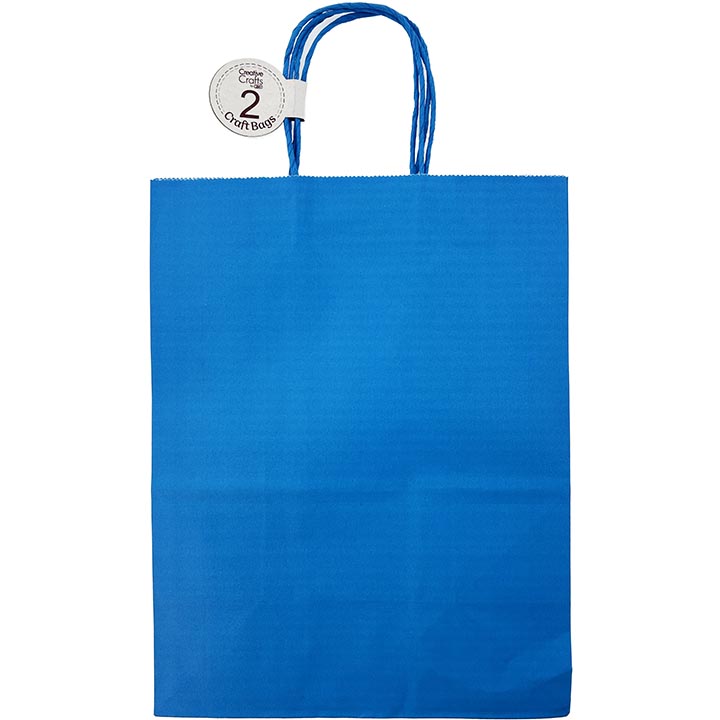 CRAFT BAG LARGE 10x5.5x13IN BLUE 2PC